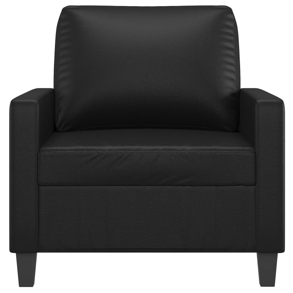 Fauteuil Noir 60 cm Similicuir - XIOS