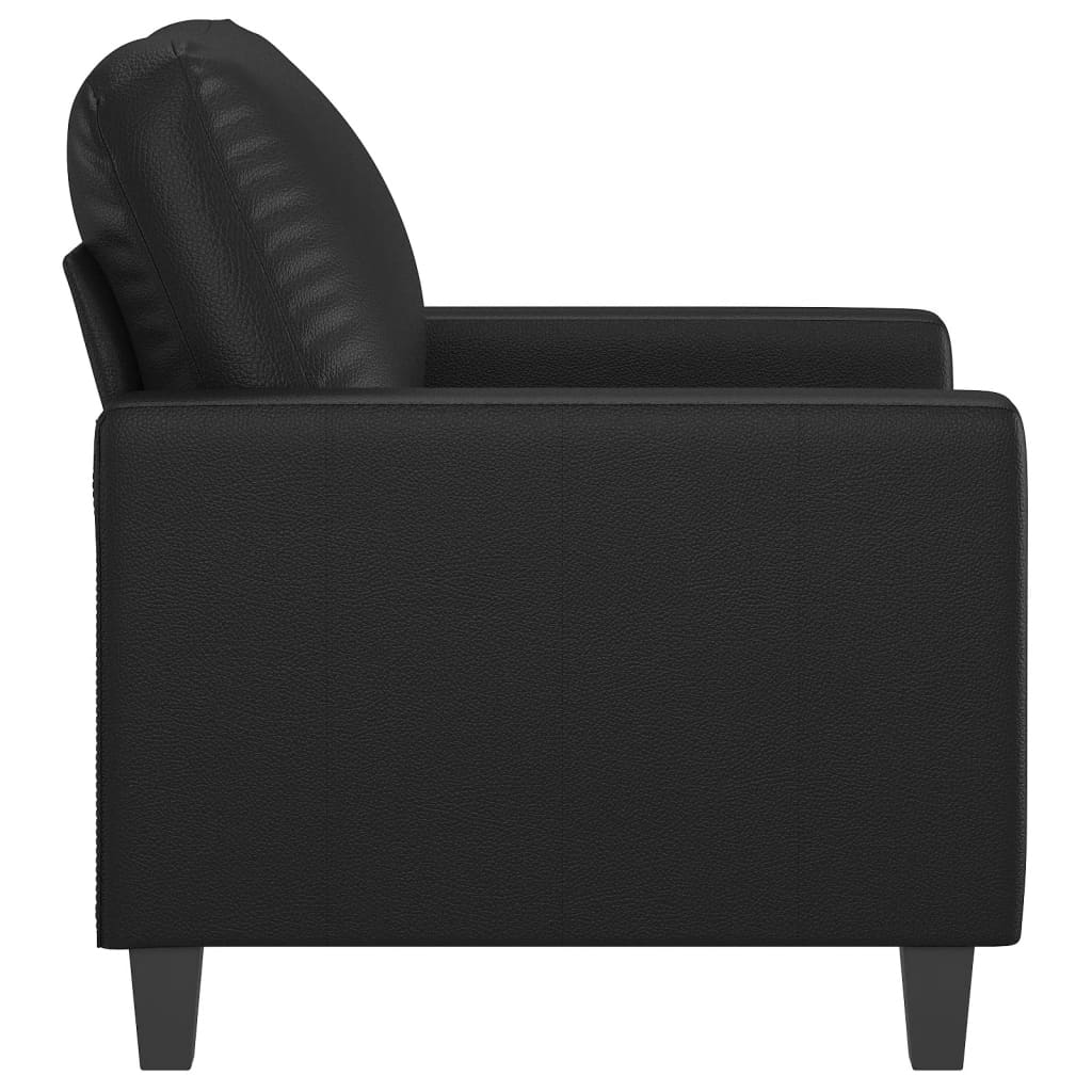 Fauteuil Noir 60 cm Similicuir - XIOS