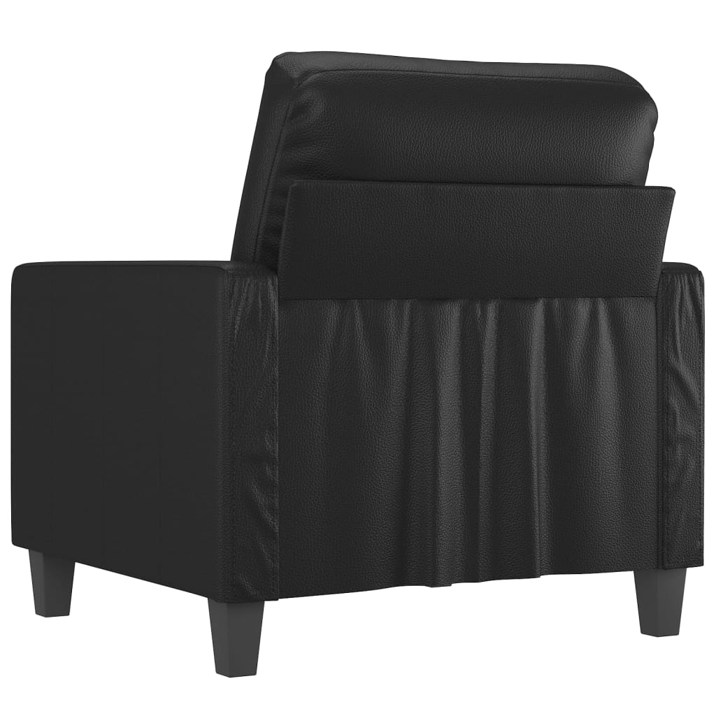 Fauteuil Noir 60 cm Similicuir - XIOS