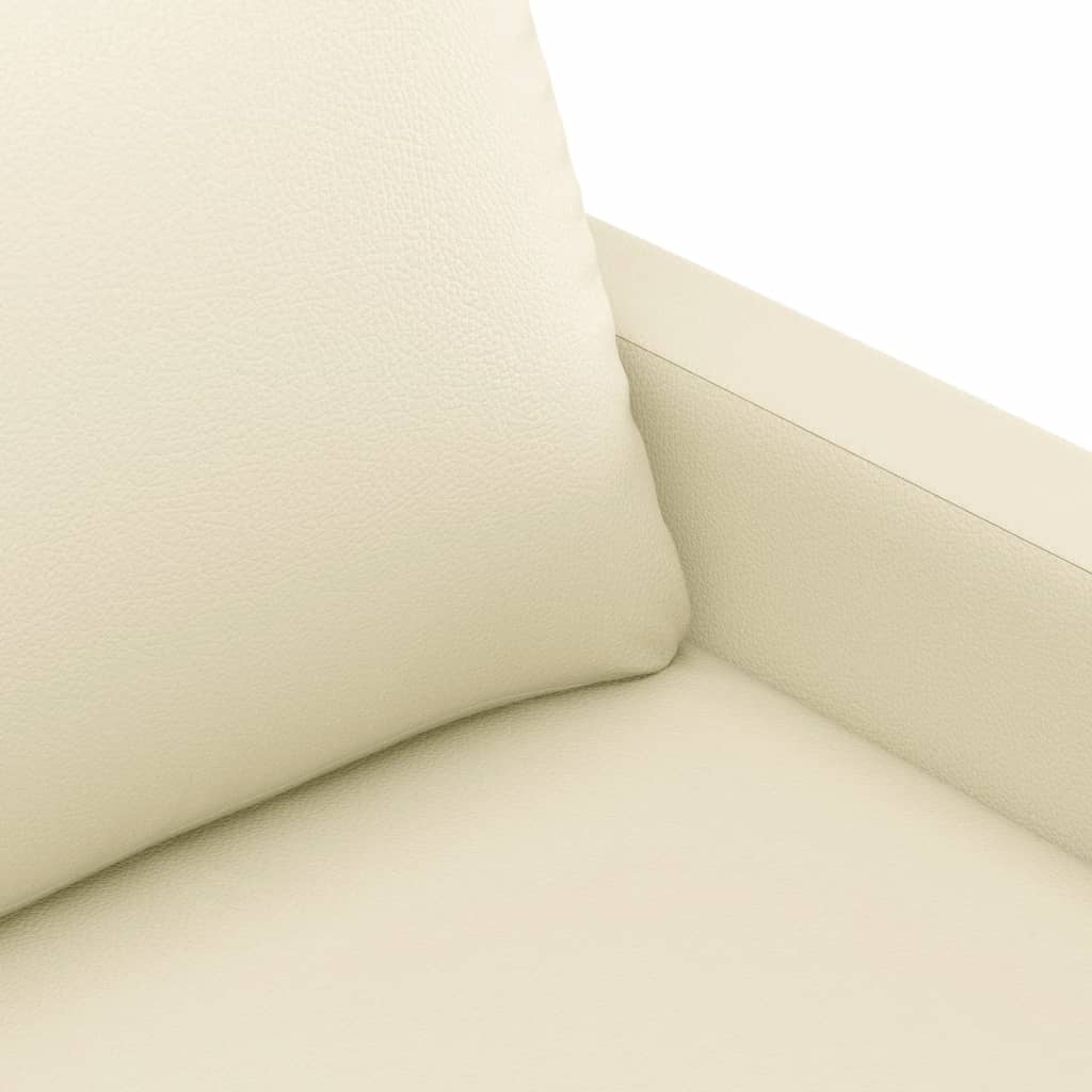 Canapé à 3 places Crème 180 cm Similicuir - XIOS