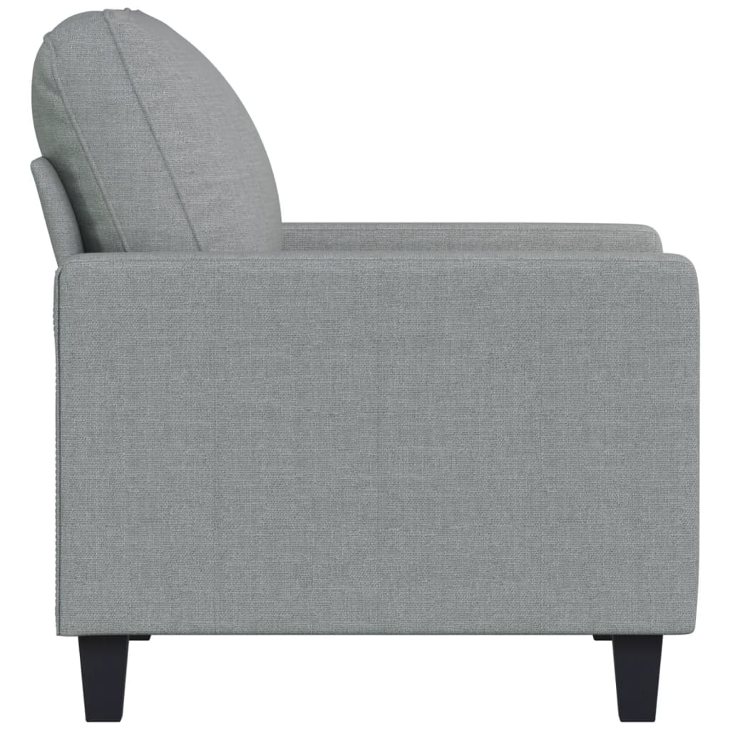 Fauteuil Gris clair 60 cm Tissu - XIOS