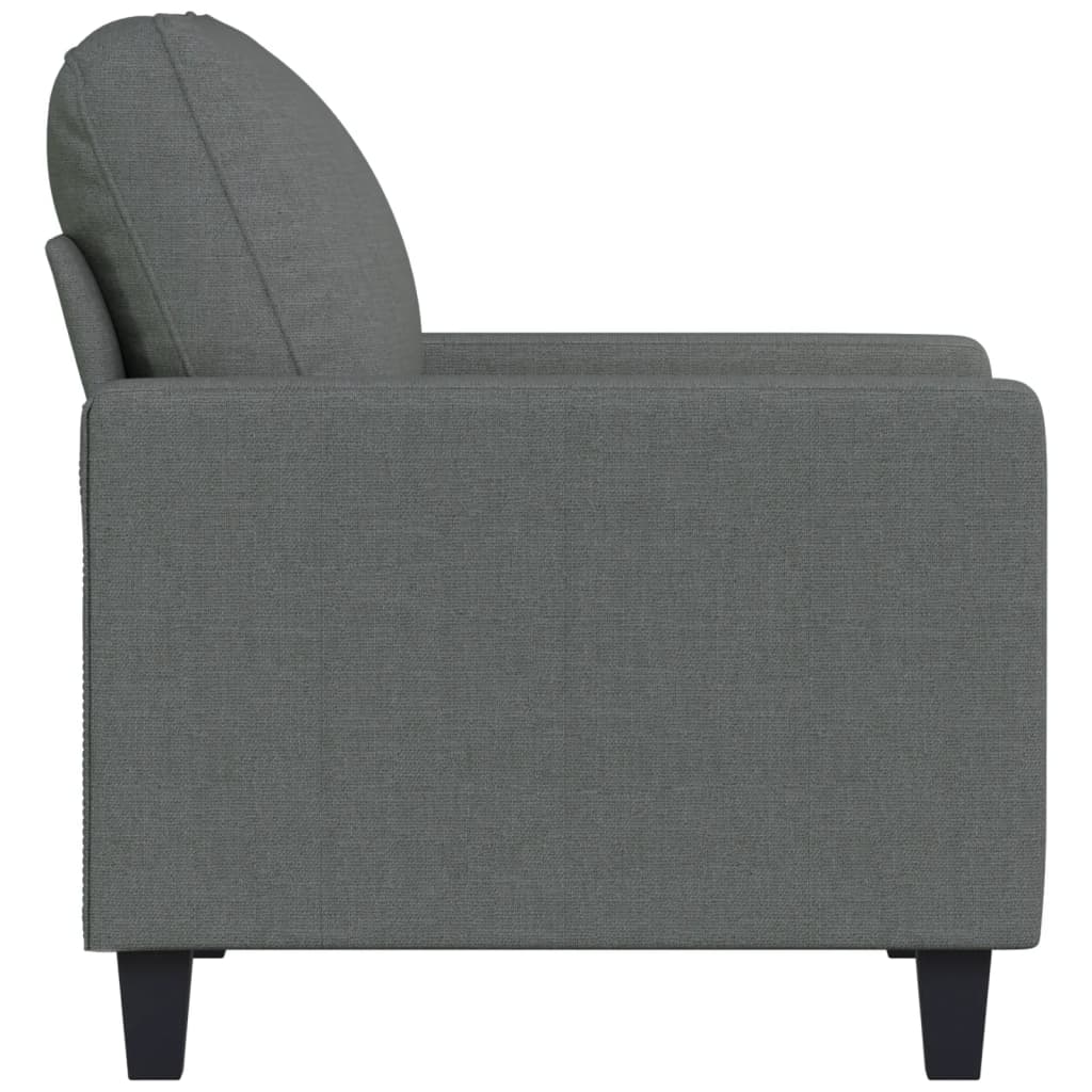 Fauteuil Gris foncé 60 cm Tissu - XIOS