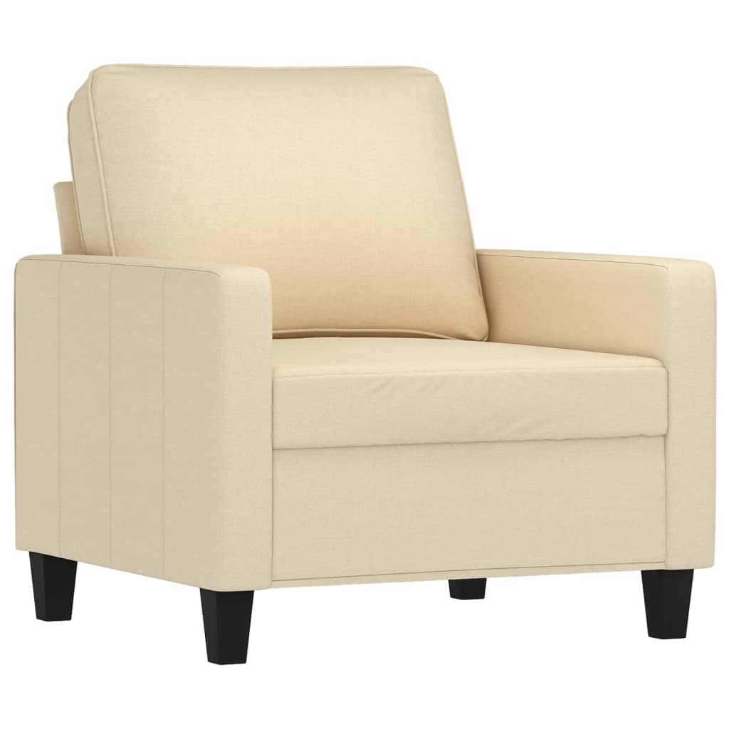 Fauteuil Crème 60 cm Tissu - XIOS