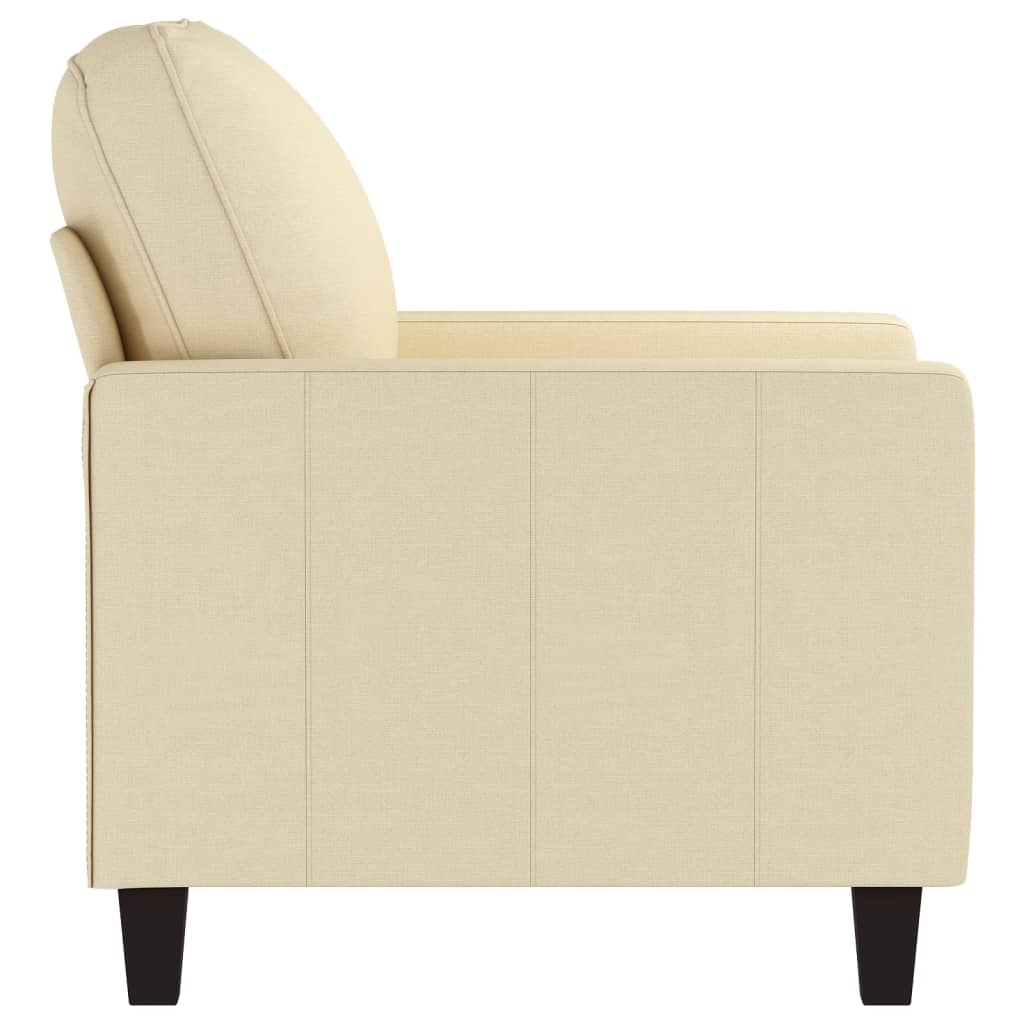 Fauteuil Crème 60 cm Tissu - XIOS