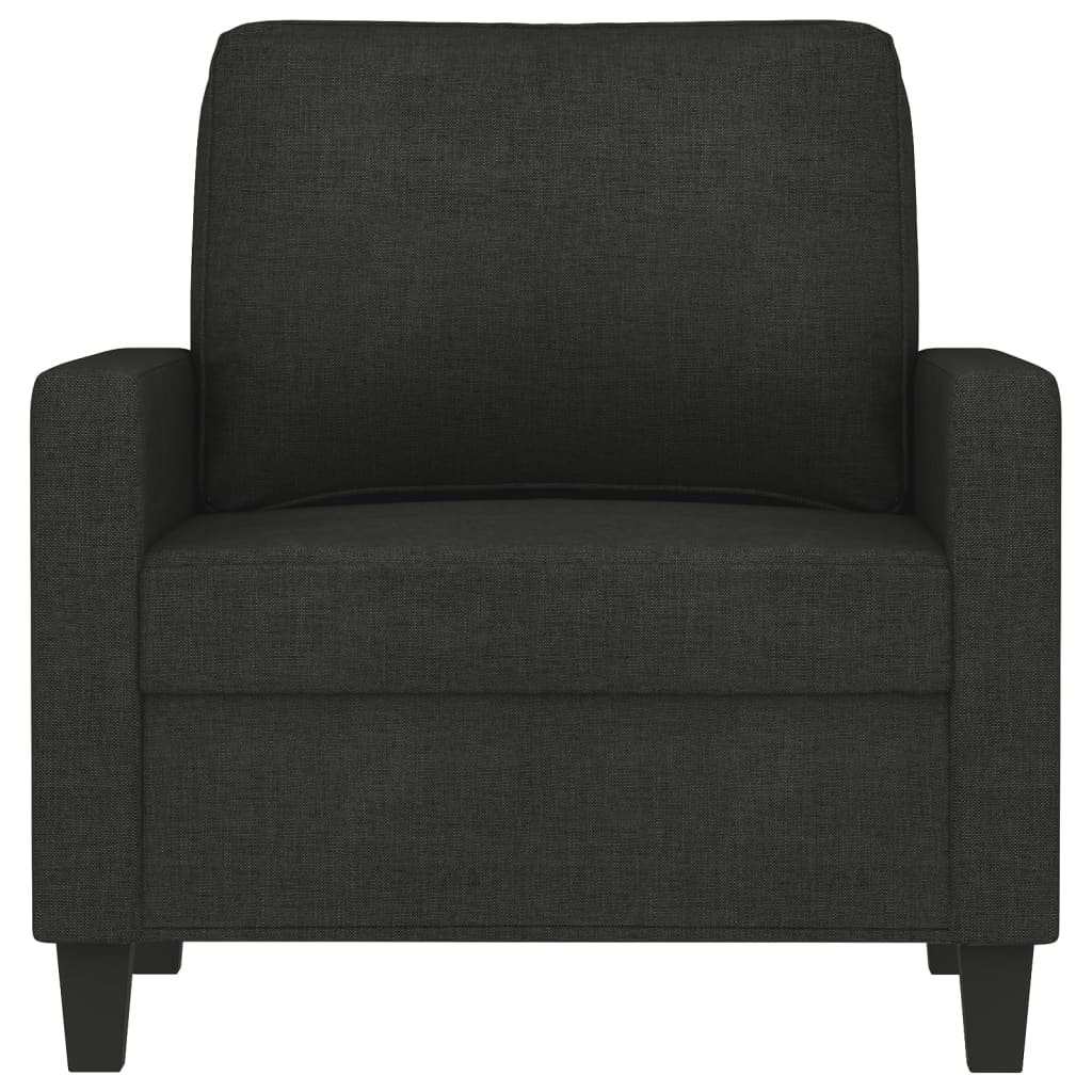 Fauteuil Noir 60 cm Tissu - XIOS
