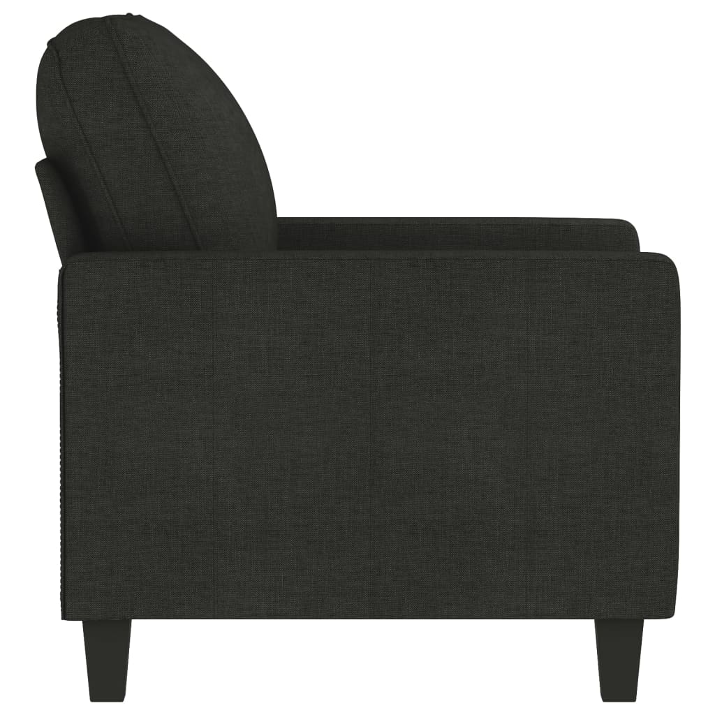 Fauteuil Noir 60 cm Tissu - XIOS