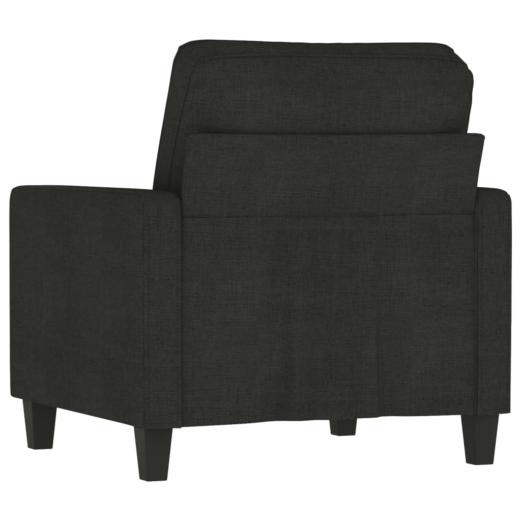 Fauteuil Noir 60 cm Tissu - XIOS