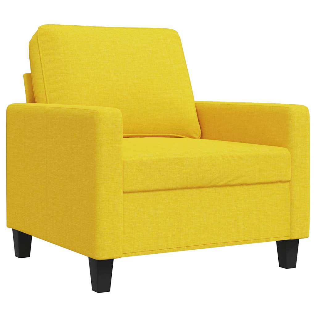 Fauteuil Jaune clair 60 cm Tissu - XIOS