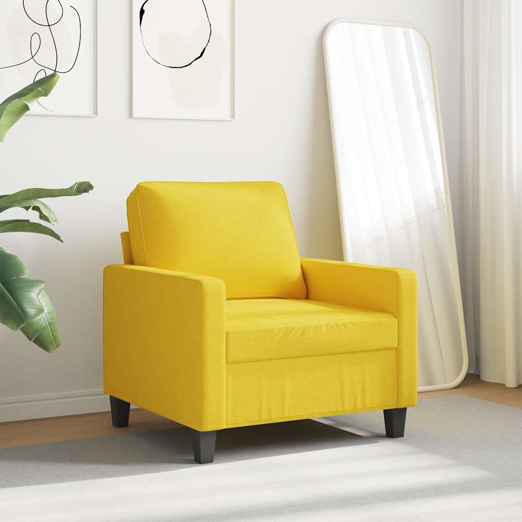 Fauteuil Jaune clair 60 cm Tissu - XIOS