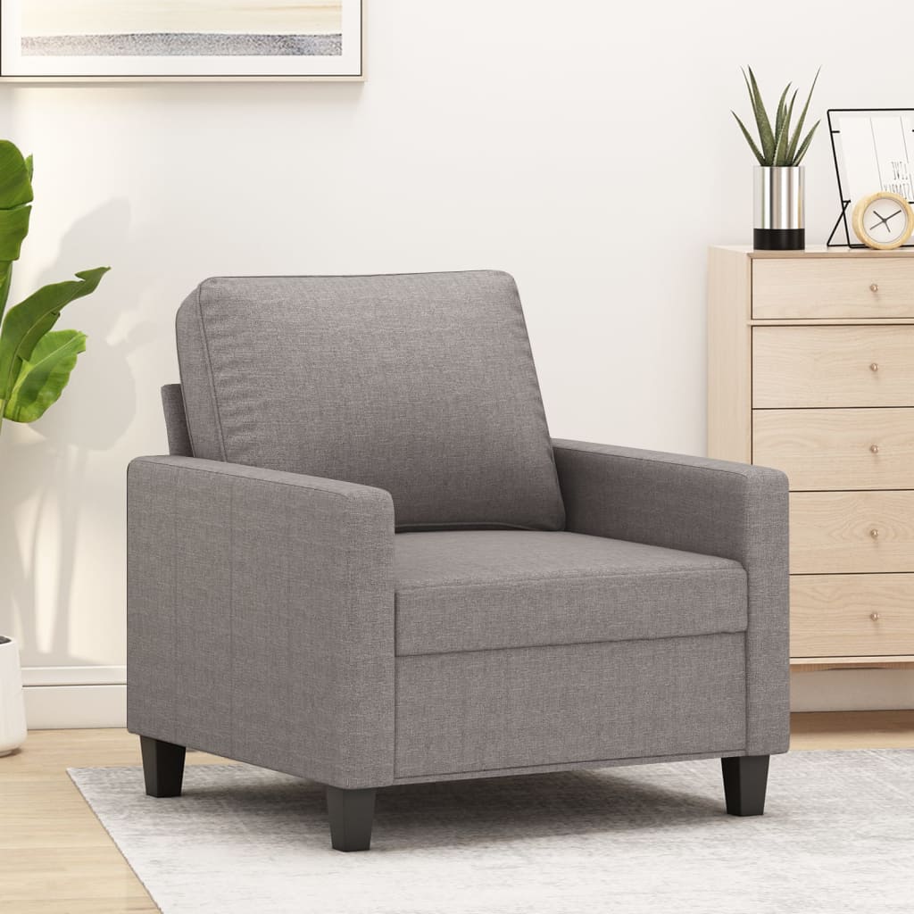 Fauteuil Taupe 60 cm Tissu - XIOS