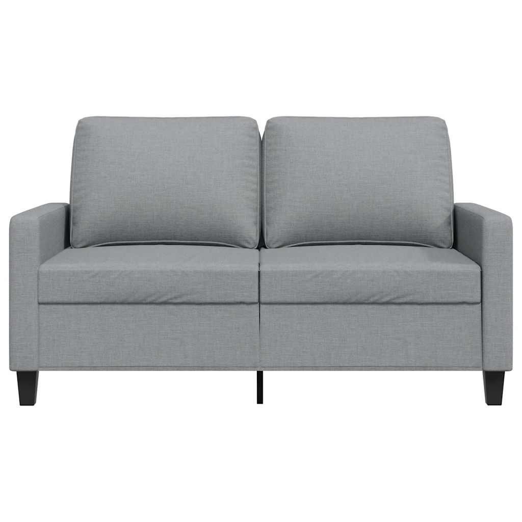 Canapé à 2 places Gris clair 120 cm Tissu - XIOS