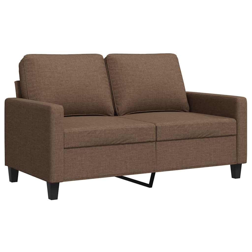 Canapé à 2 places Marron 120 cm Tissu - XIOS