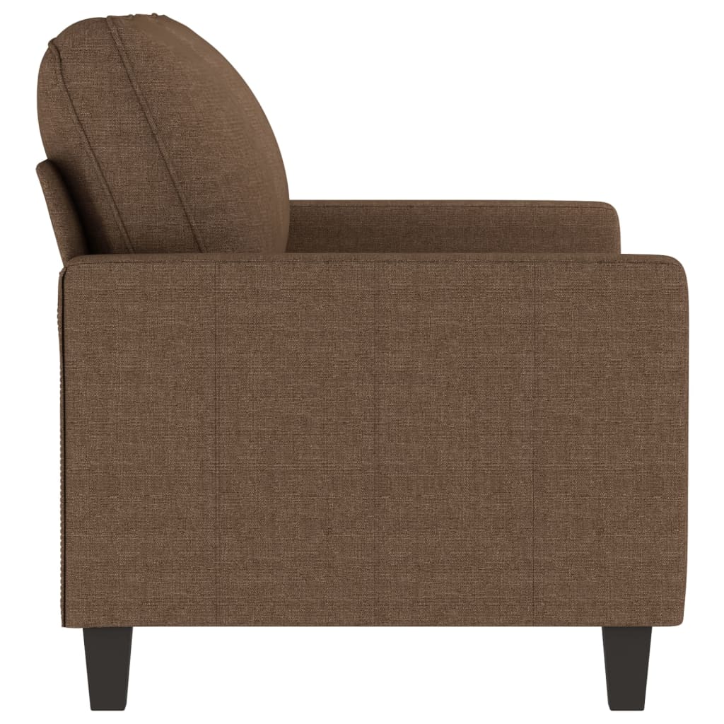 Canapé à 2 places Marron 120 cm Tissu - XIOS