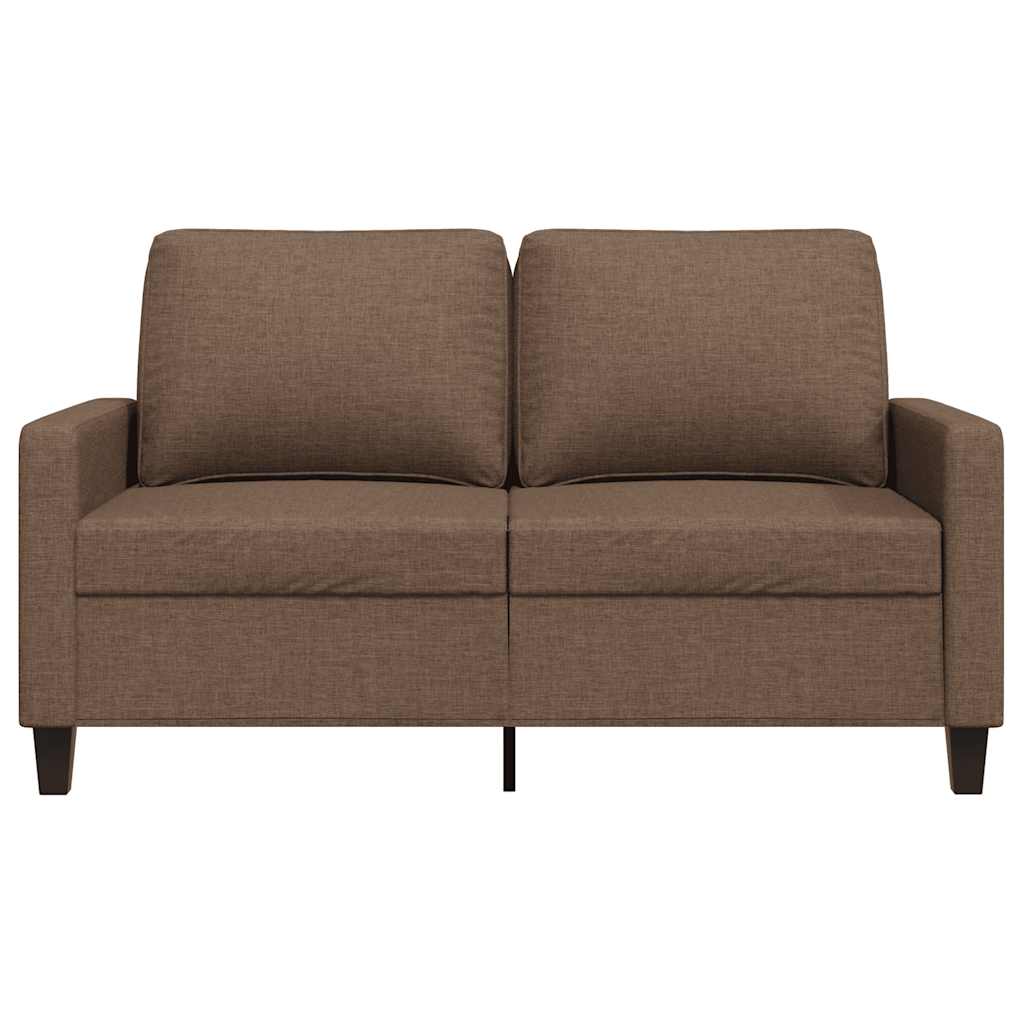 Canapé à 2 places Marron 120 cm Tissu - XIOS