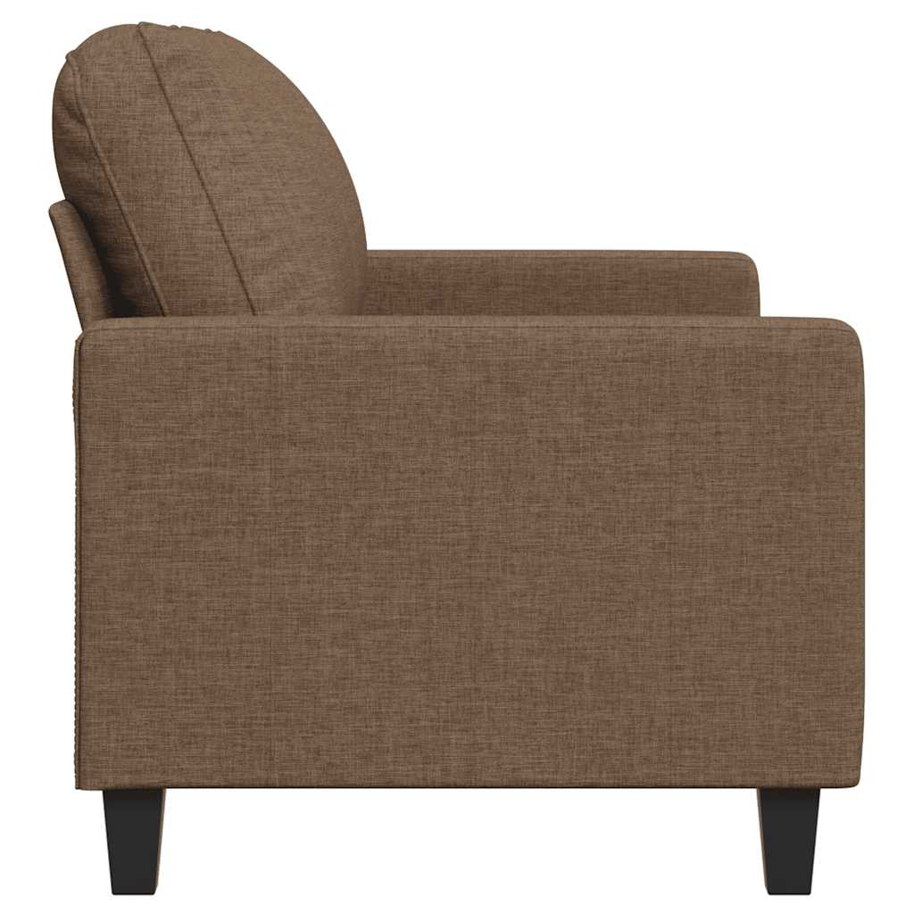 Canapé à 2 places Marron 120 cm Tissu - XIOS