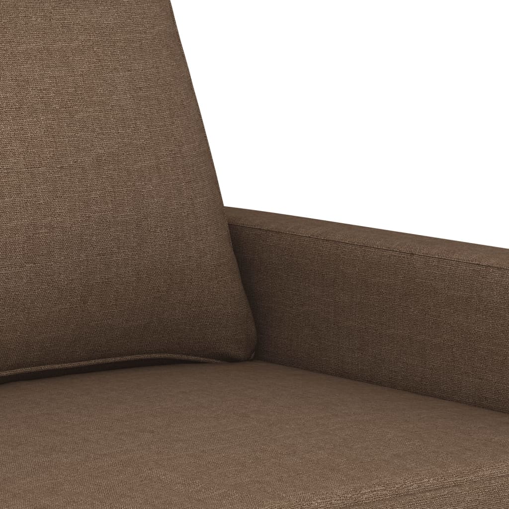 Canapé à 2 places Marron 120 cm Tissu - XIOS