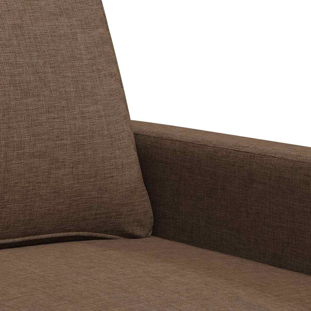 Canapé à 2 places Marron 120 cm Tissu - XIOS