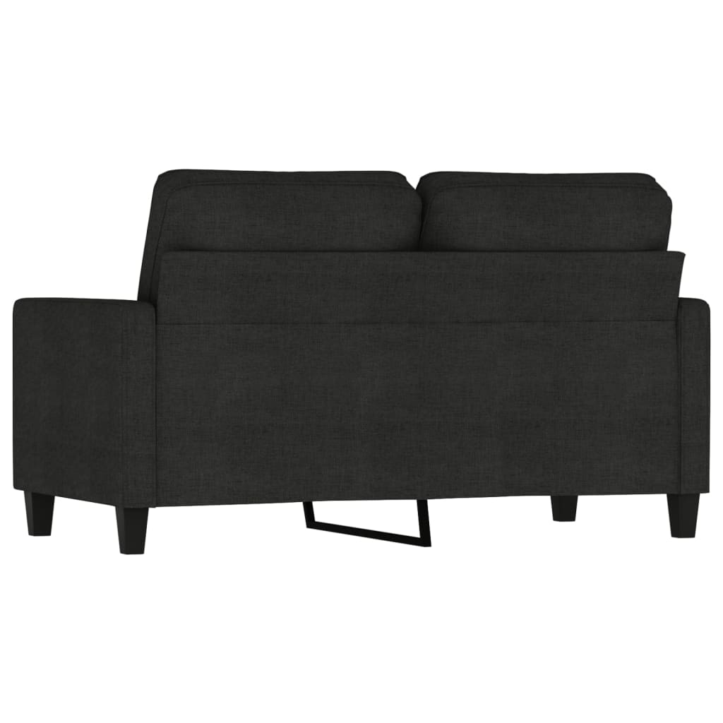 Canapé à 2 places Noir 120 cm Tissu - XIOS