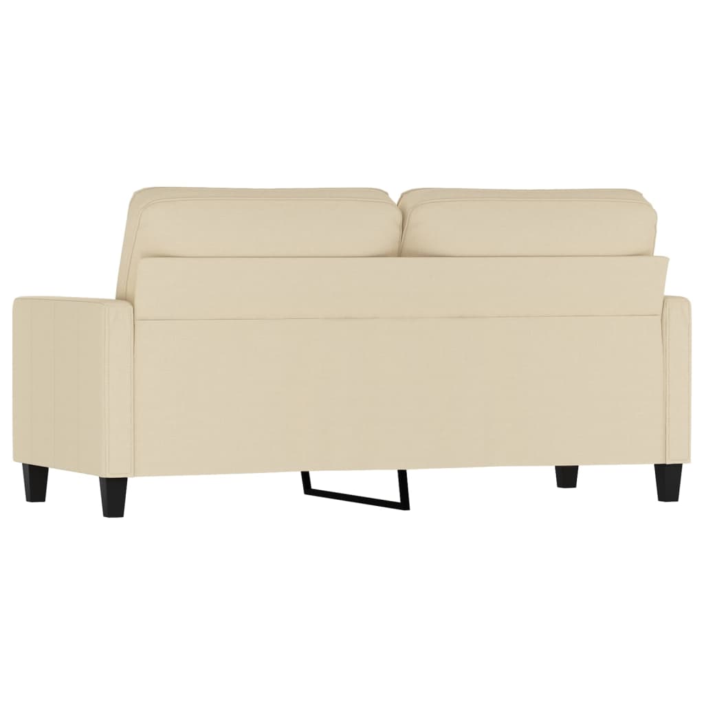 Canapé à 2 places Crème 140 cm Tissu - XIOS