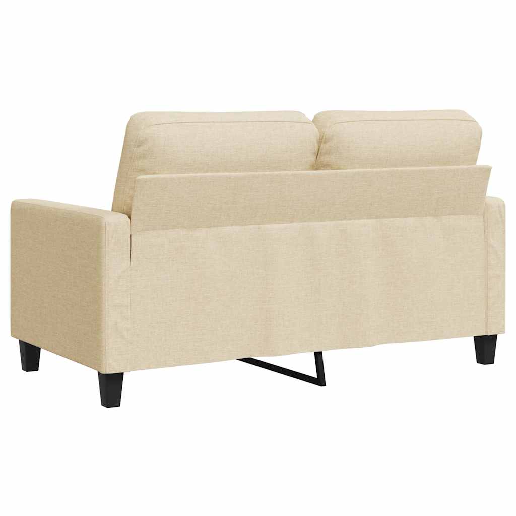 Canapé à 2 places Crème 140 cm Tissu - XIOS