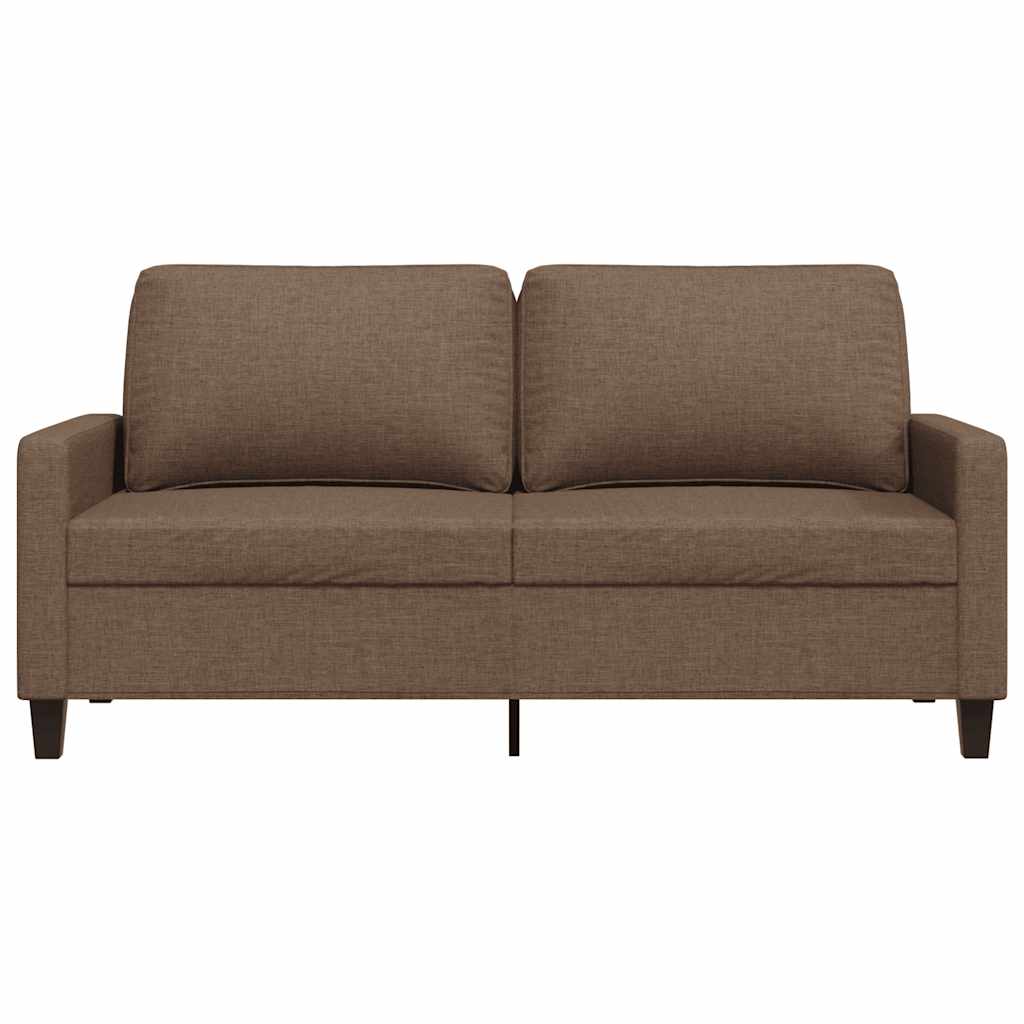 Canapé à 2 places Marron 140 cm Tissu - XIOS