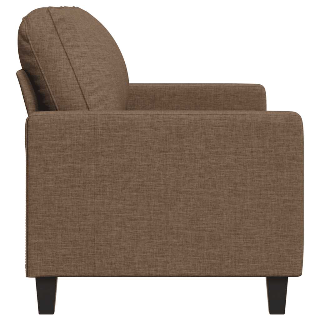 Canapé à 2 places Marron 140 cm Tissu - XIOS