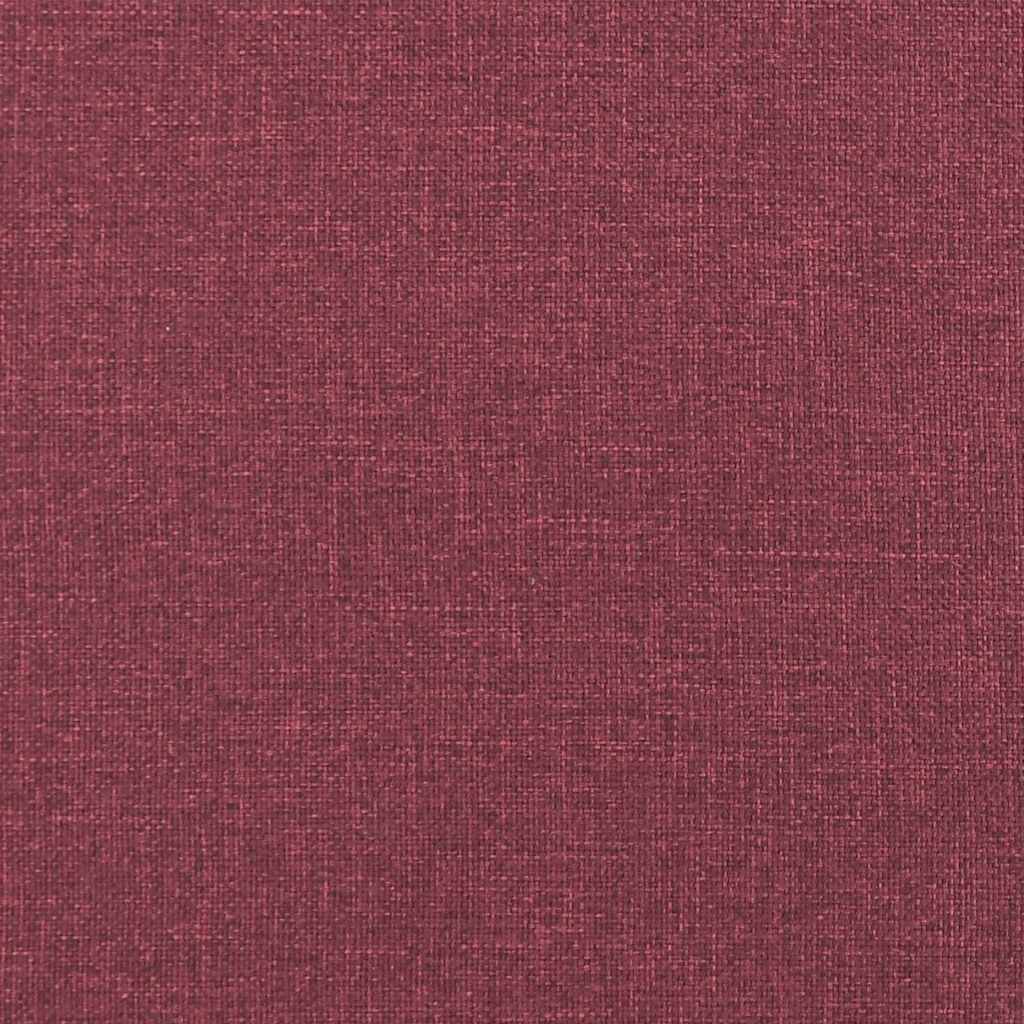 Canapé à 2 places Rouge bordeaux 140 cm Tissu - XIOS