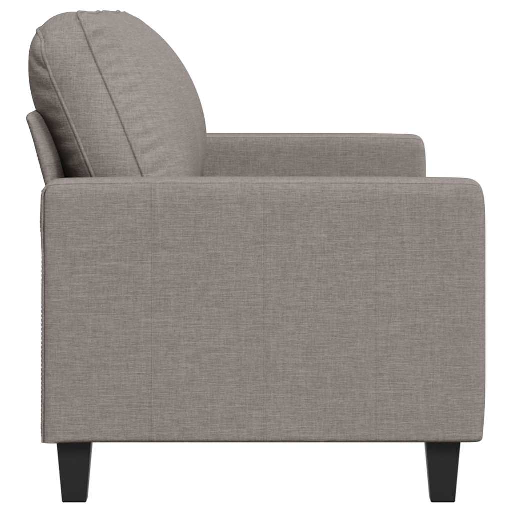 Canapé à 2 places Taupe 140 cm Tissu - XIOS