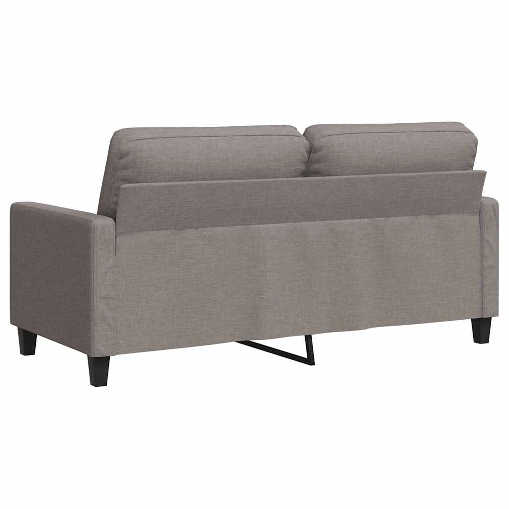 Canapé à 2 places Taupe 140 cm Tissu - XIOS