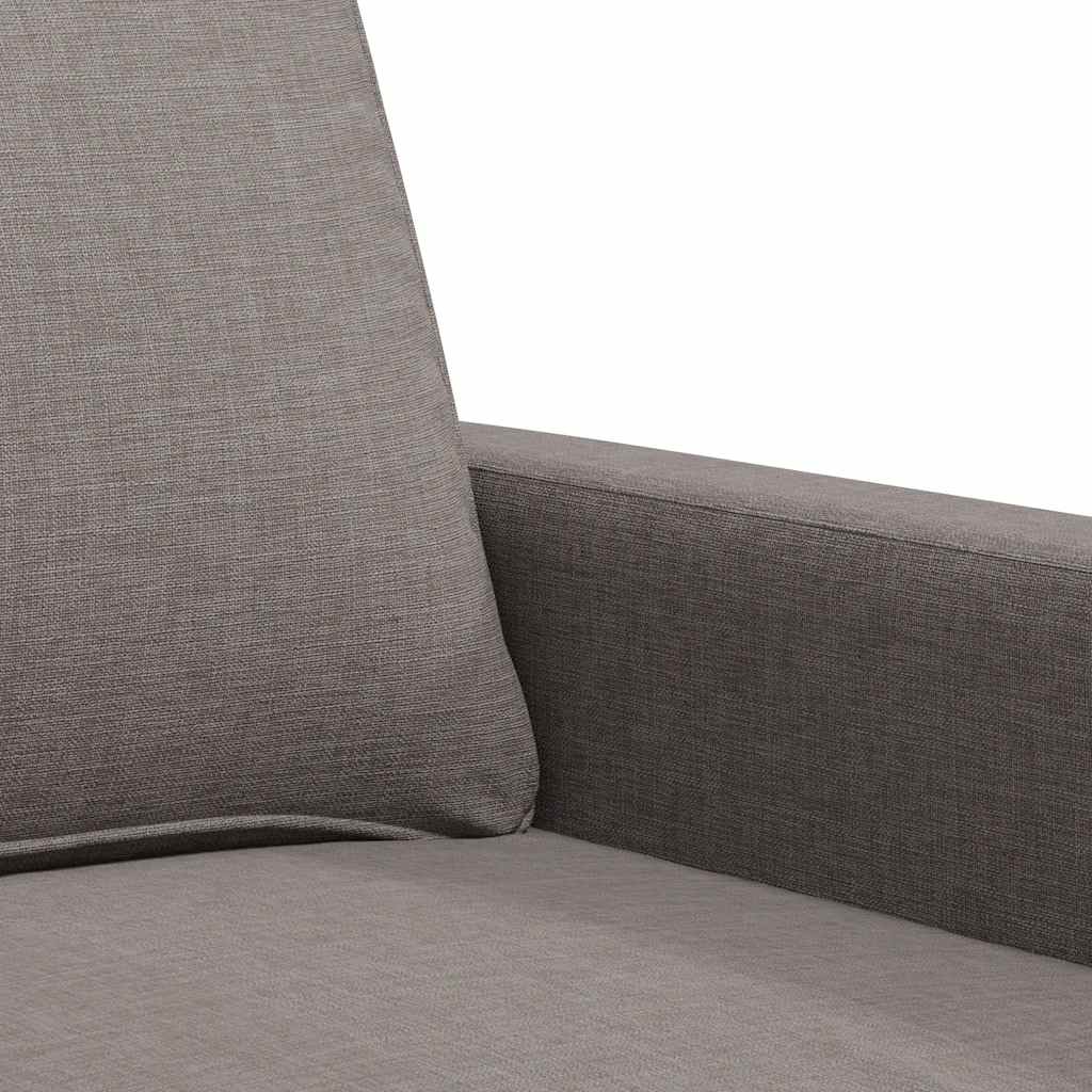 Canapé à 2 places Taupe 140 cm Tissu - XIOS
