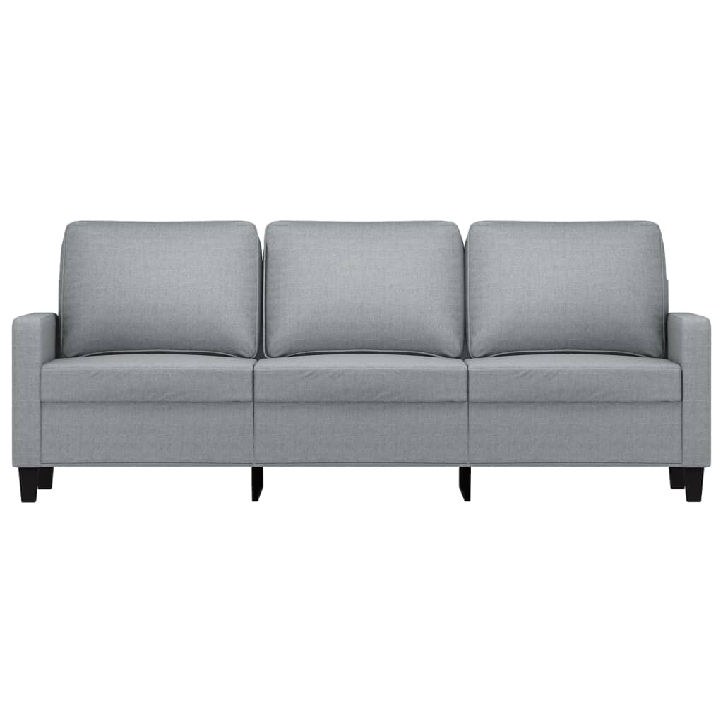 Canapé à 3 places Gris clair 180 cm Tissu - XIOS