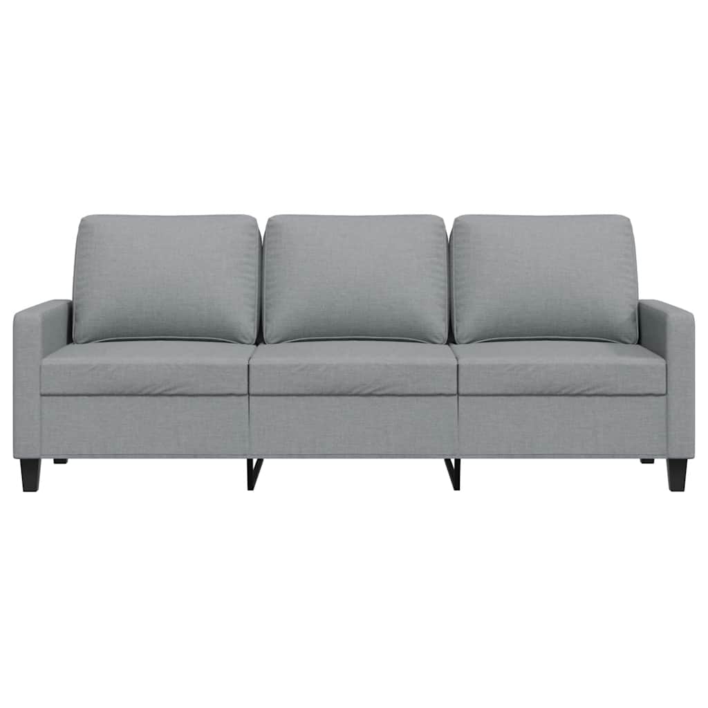 Canapé à 3 places Gris clair 180 cm Tissu - XIOS