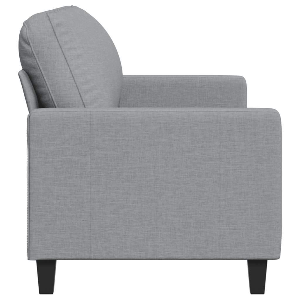 Canapé à 3 places Gris clair 180 cm Tissu - XIOS