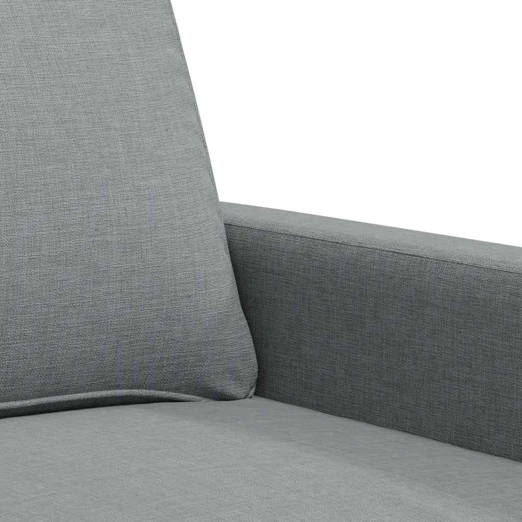 Canapé à 3 places Gris clair 180 cm Tissu - XIOS