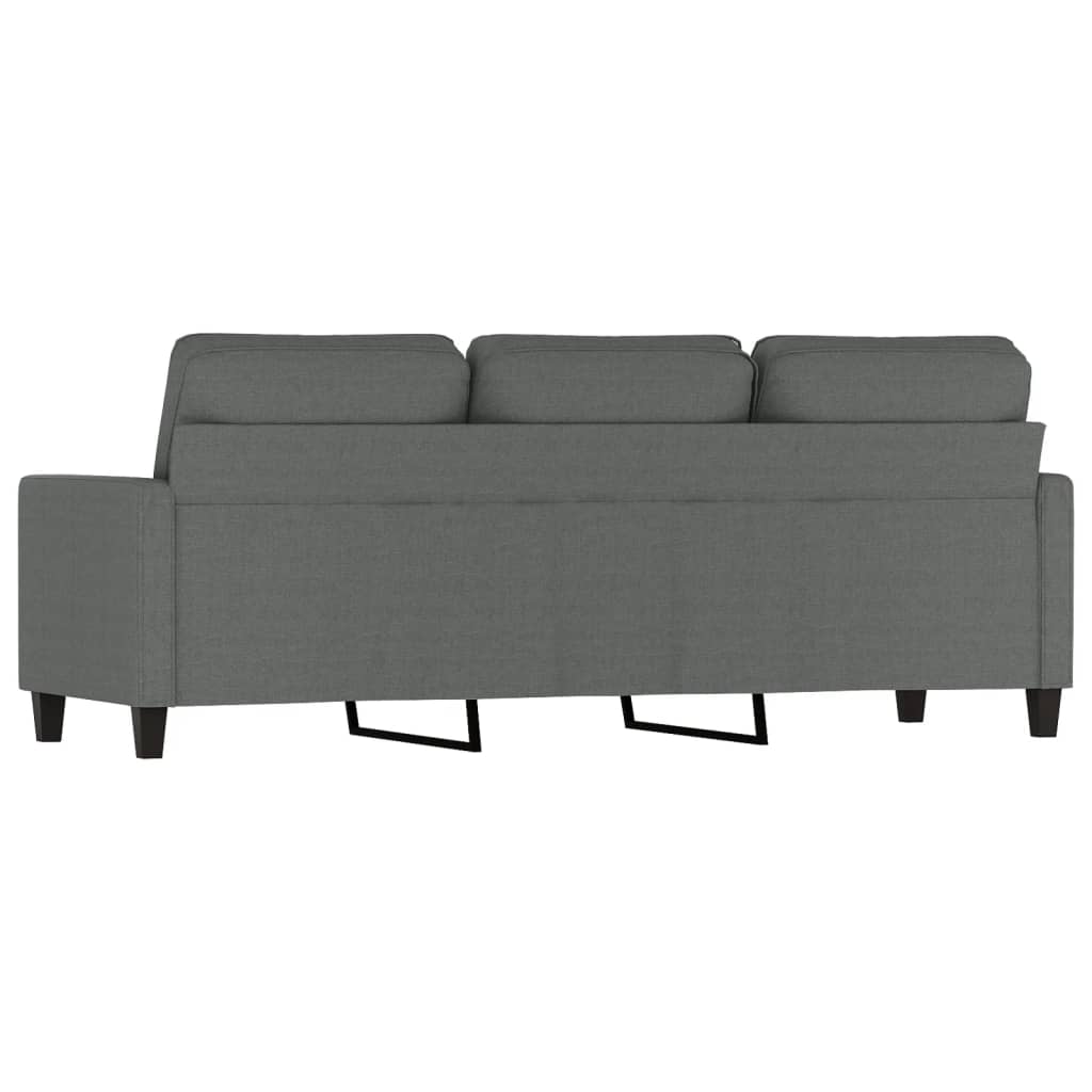 Canapé à 3 places Gris foncé 180 cm Tissu - XIOS
