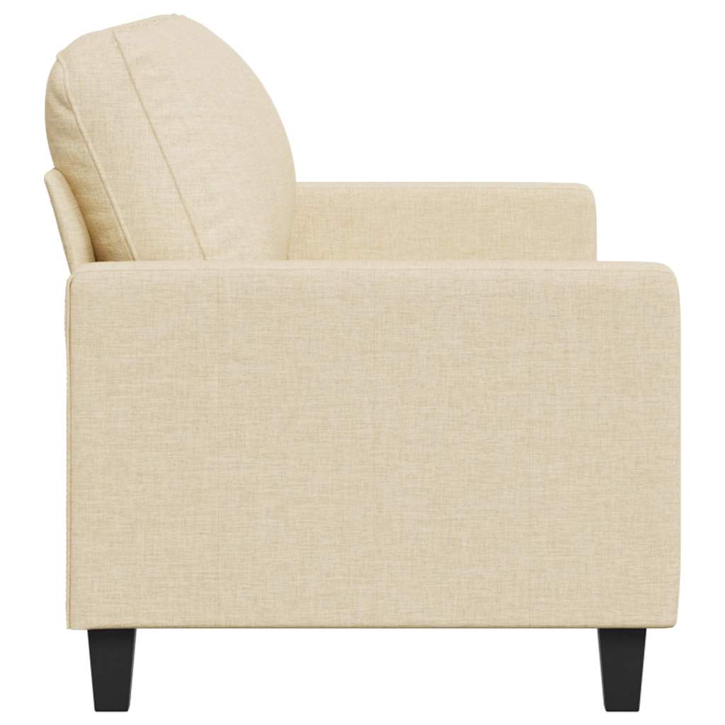 Canapé à 3 places Crème 180 cm Tissu - XIOS
