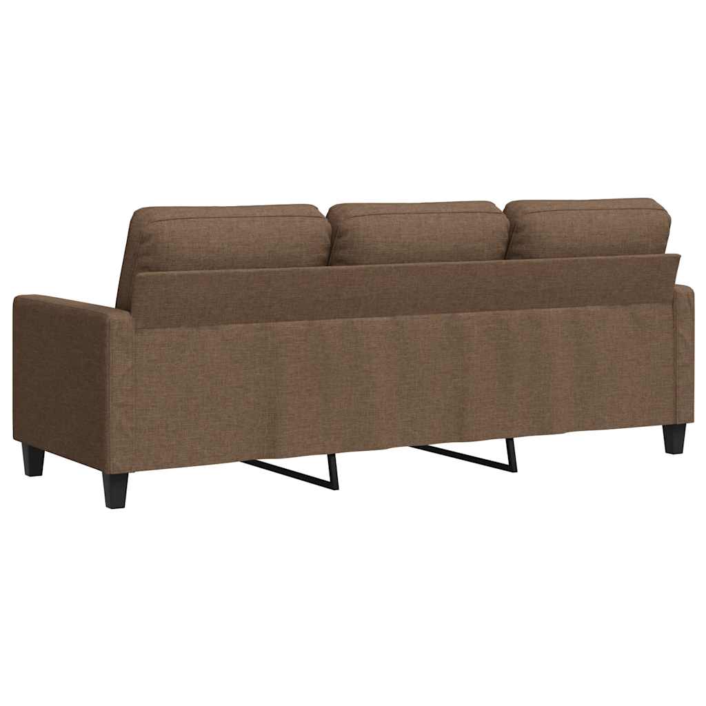Canapé à 3 places Marron 180 cm Tissu - XIOS