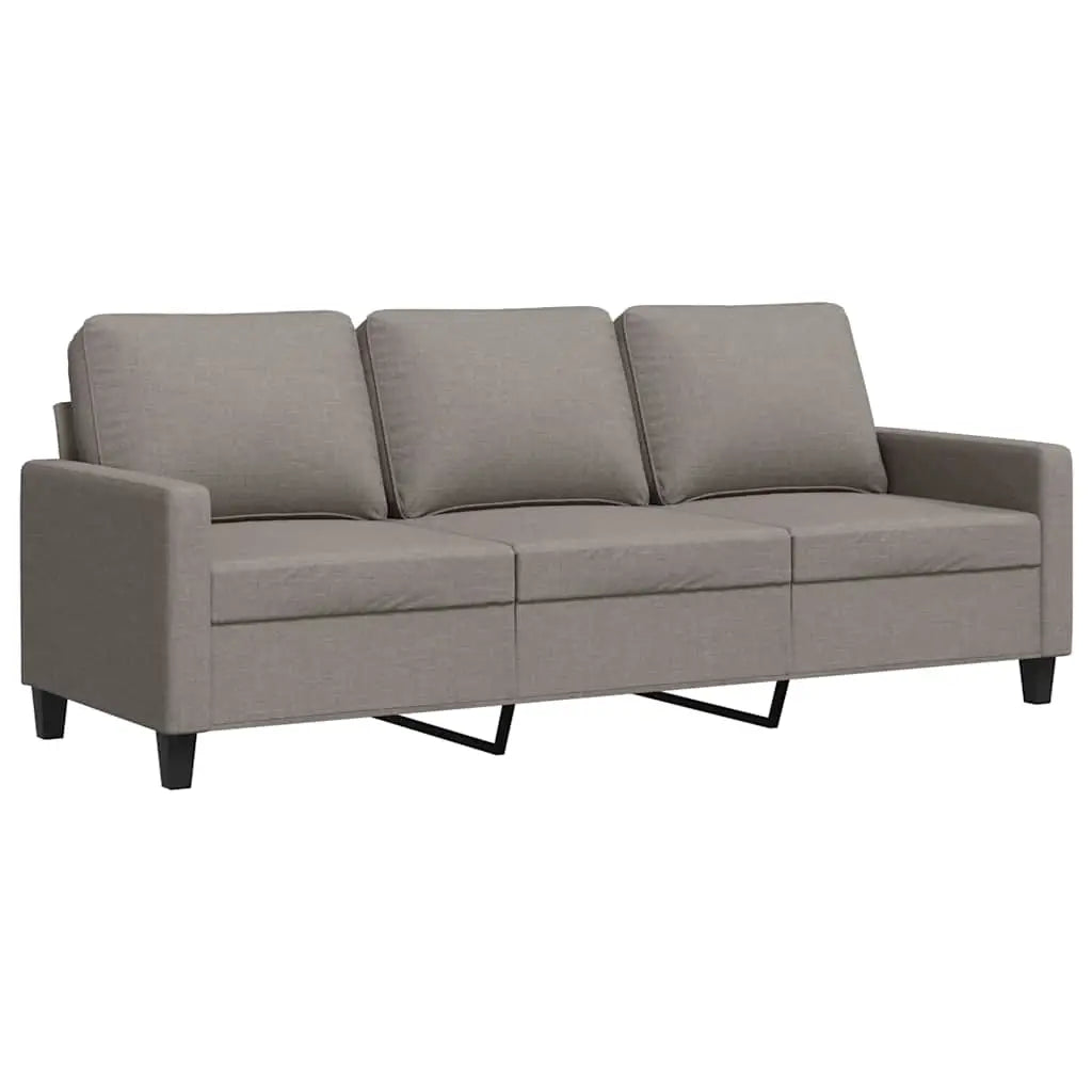 Canapé à 3 places Taupe 180 cm Tissu - XIOS