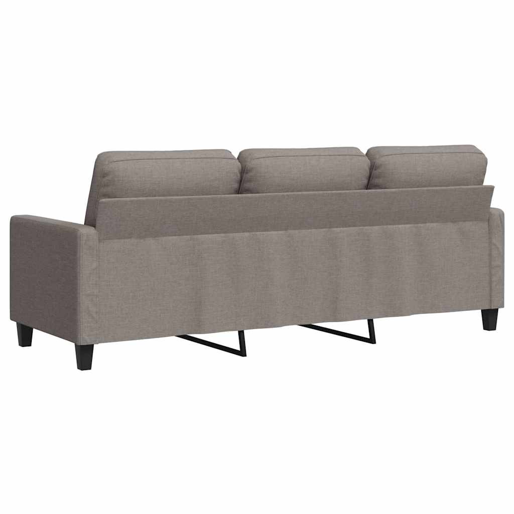 Canapé à 3 places Taupe 180 cm Tissu - XIOS