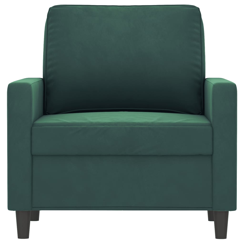 Fauteuil Vert foncé 60 cm Velours - XIOS