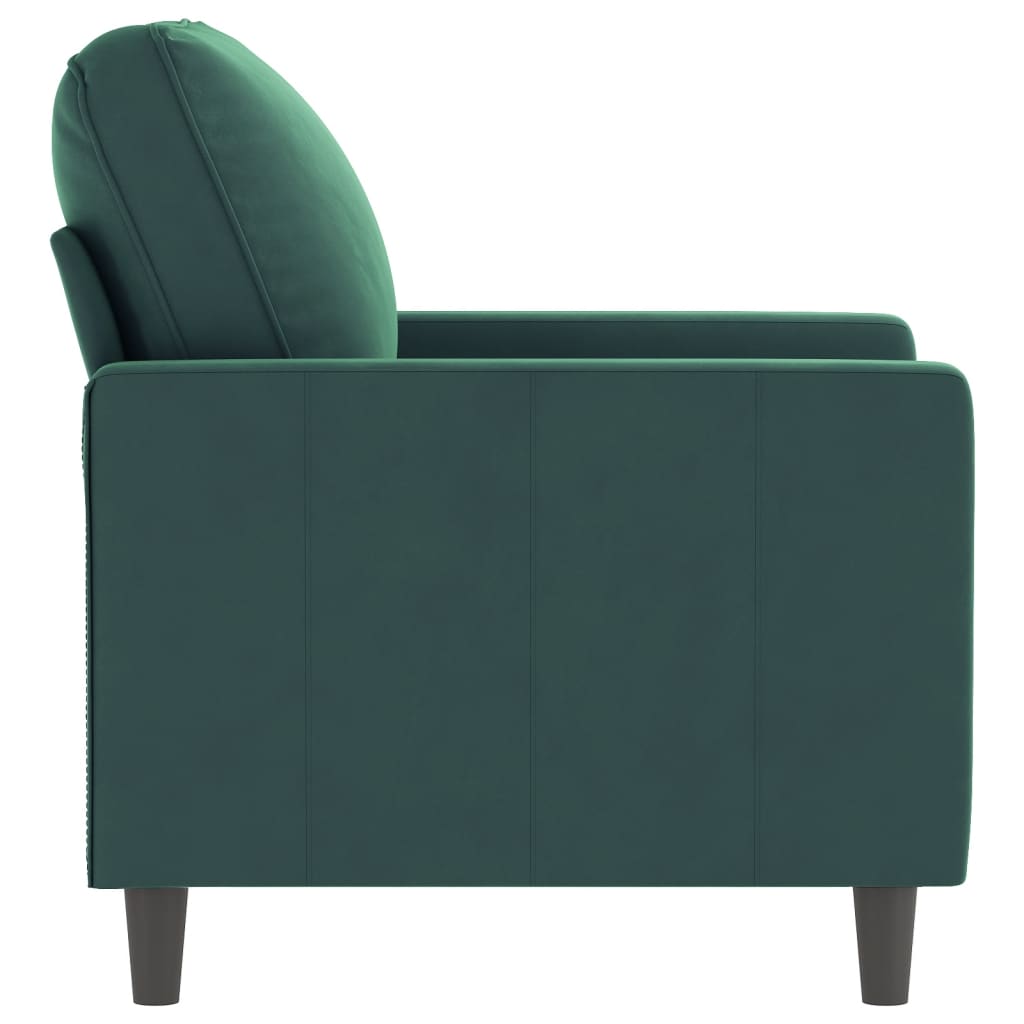 Fauteuil Vert foncé 60 cm Velours - XIOS