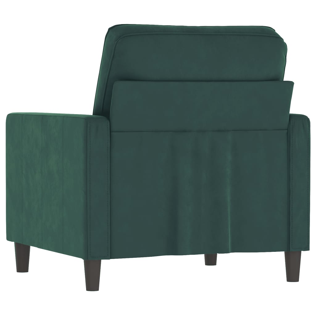 Fauteuil Vert foncé 60 cm Velours - XIOS