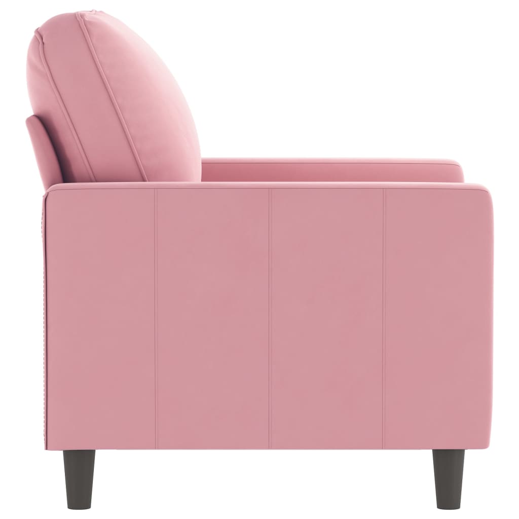 Fauteuil Rose 60 cm Velours - XIOS