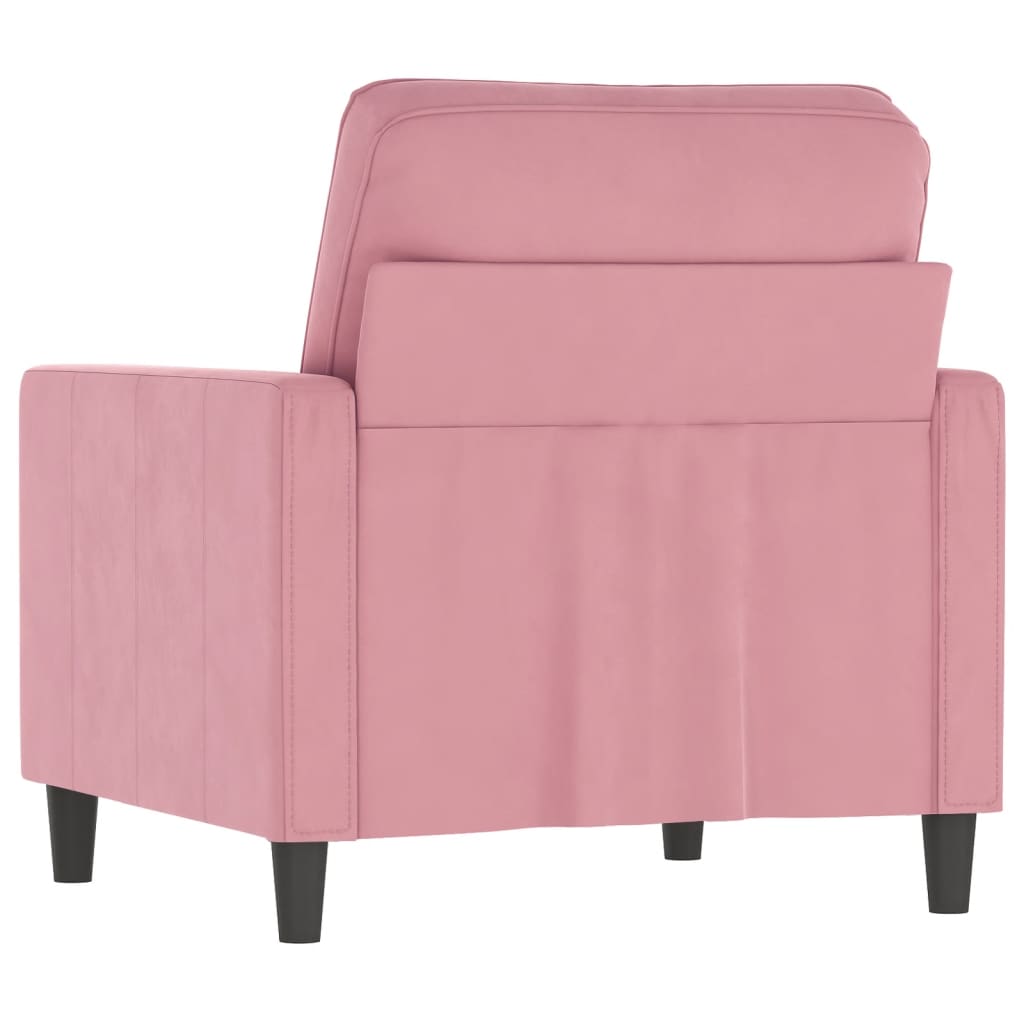 Fauteuil Rose 60 cm Velours - XIOS
