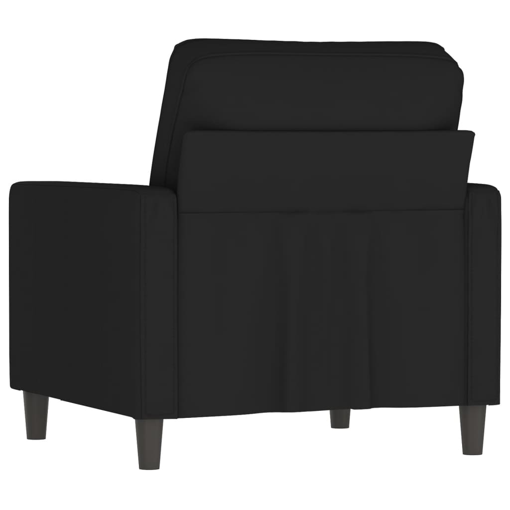 Fauteuil Noir 60 cm Velours - XIOS