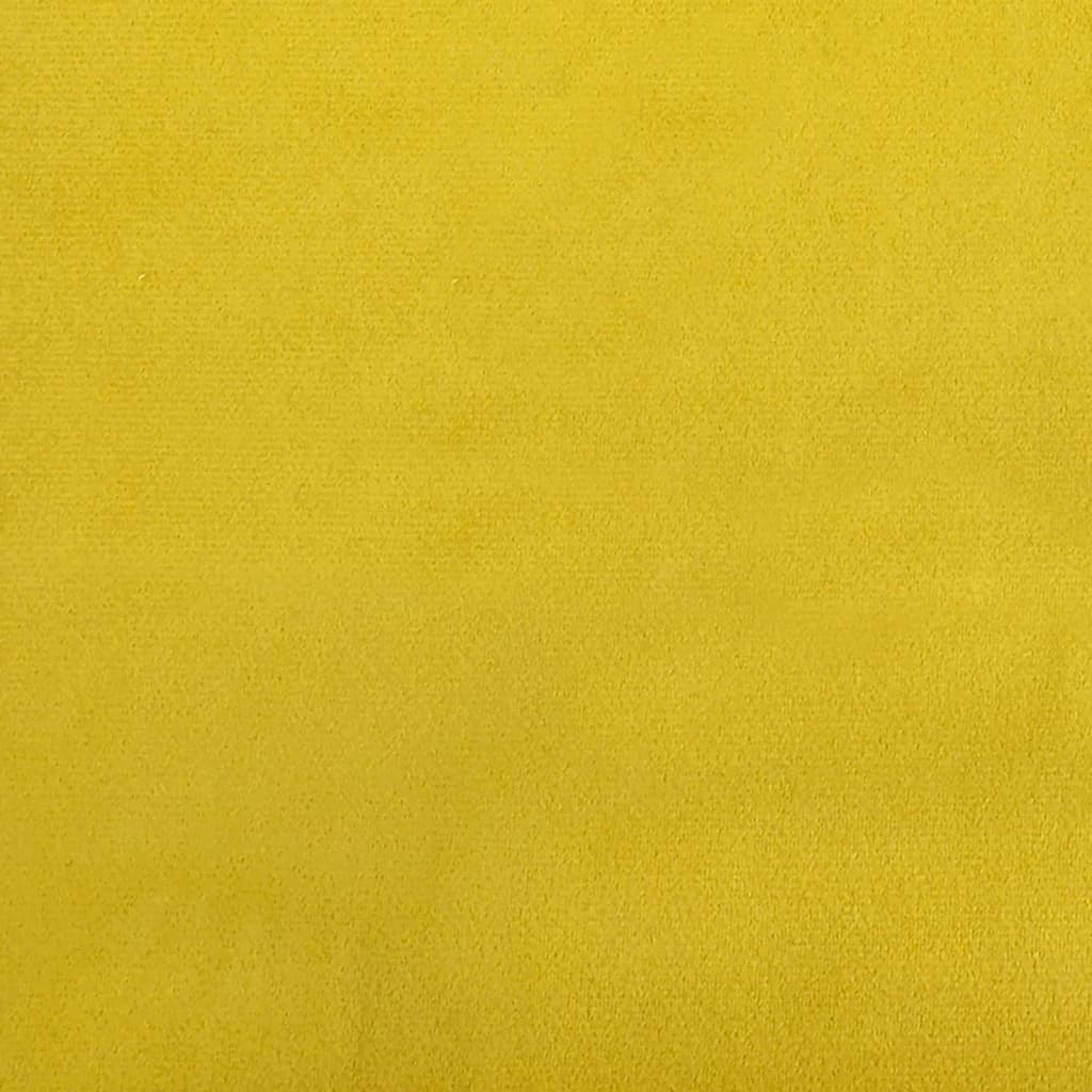 Fauteuil Jaune 60 cm Velours - XIOS