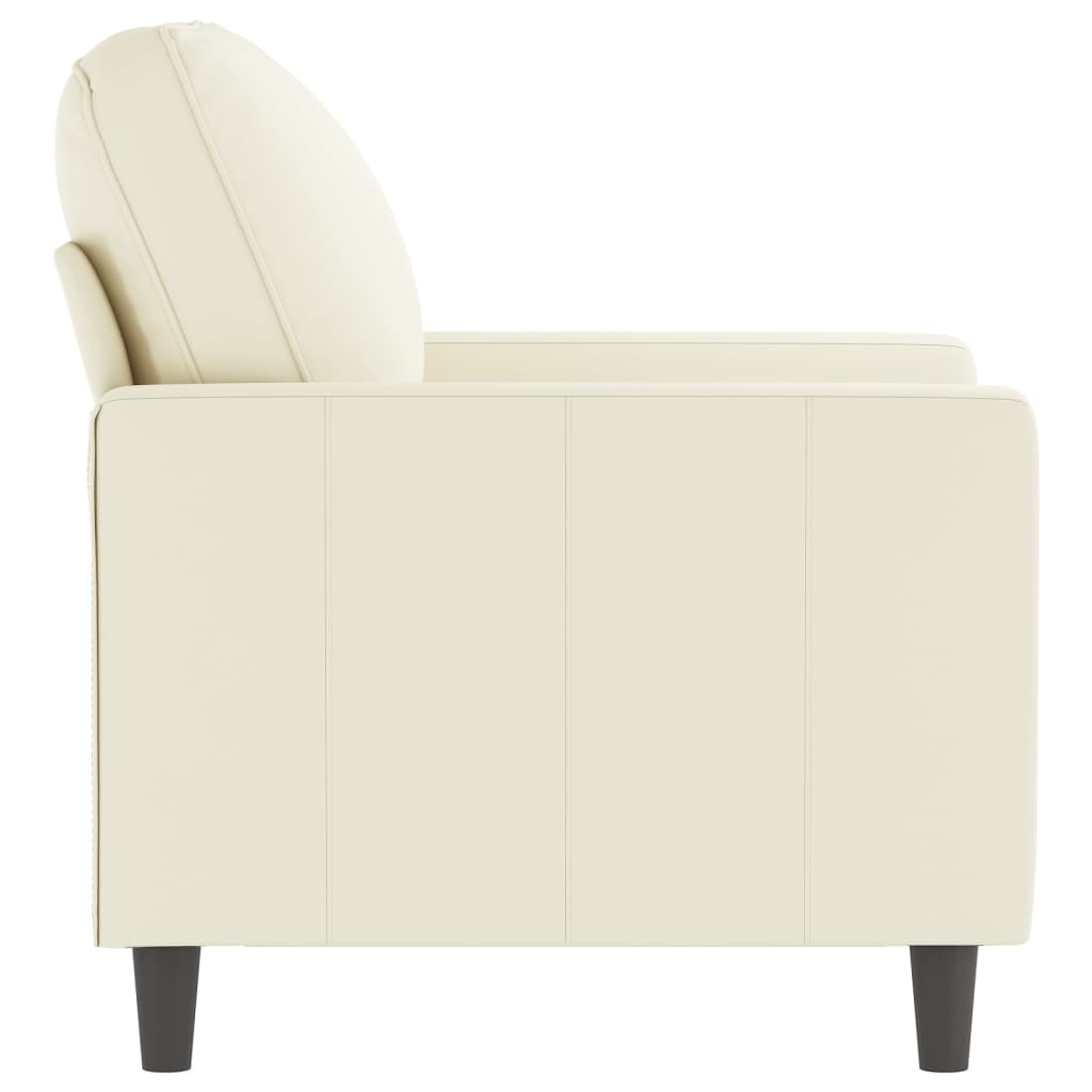 Fauteuil Crème 60 cm Velours - XIOS