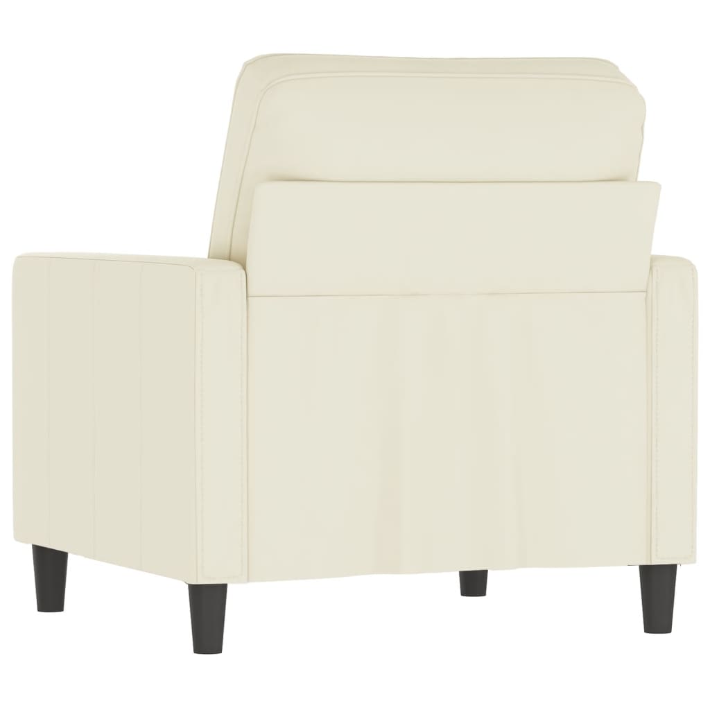 Fauteuil Crème 60 cm Velours - XIOS