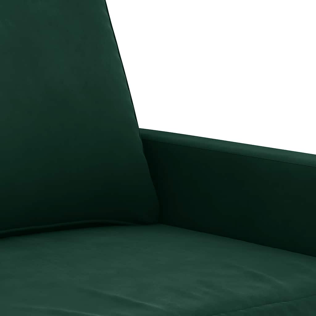 Canapé à 3 places Vert foncé 180 cm Velours - XIOS