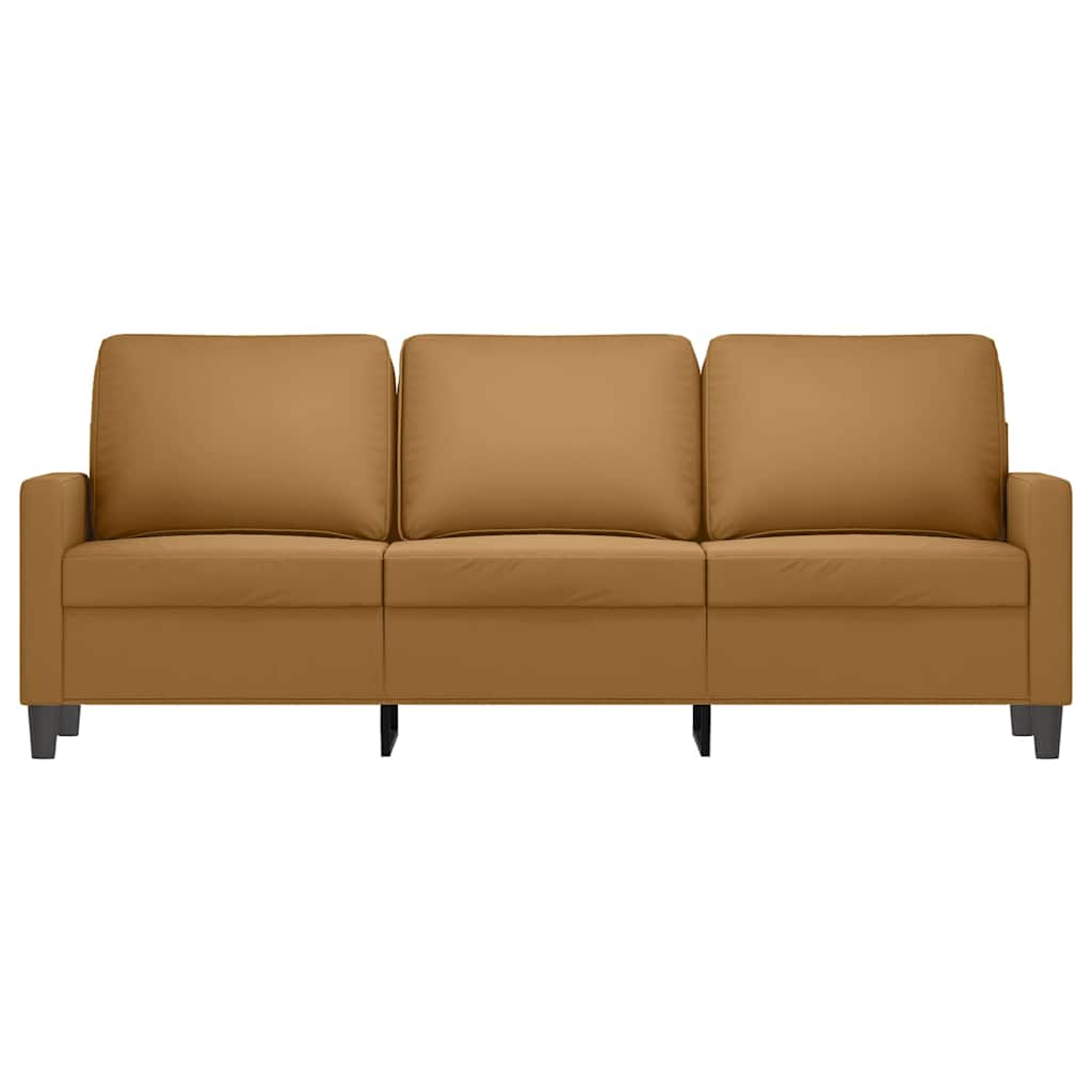 Canapé à 3 places Marron 180 cm Velours
